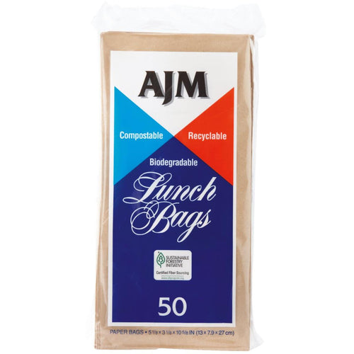 AJM Paper Lunch Bag (50-Count)