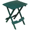 Adams Quik-Fold Hunter Green 15 In. x 17.5 In. Rectangle Resin Folding Side Table