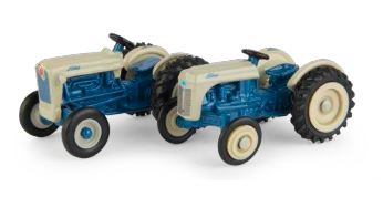 Tomy ERTL 1:64 Ford 8N and Jubilee Tractor 2 Piece Set (Blue and Gray)