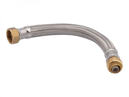 Sharkbite Stainless Steel Braided Flexible Water Heater Connector (UR3088FX15 3/4 in. x 3/4 in. FIP)