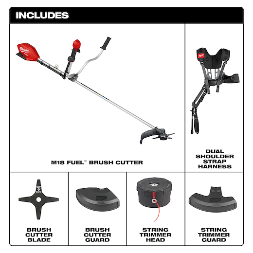 Milwaukee M18 FUEL™ Lithium-Ion Brushless Cordless Brush Cutter (Tool ...