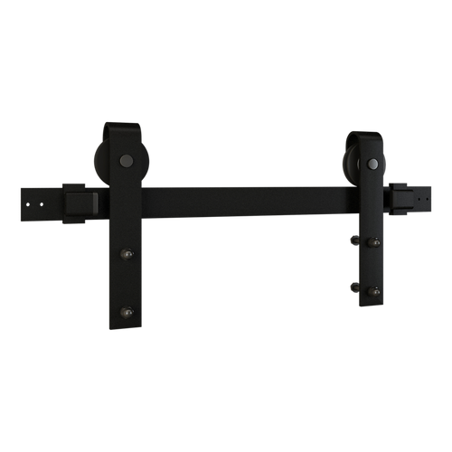 National Hardware Designer Interior Barn Door Kit (72, Matte Black - Boxed)