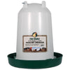 FREE RANGE PLASTIC POULTRY WATERER (3.5 GALLON, GREEN/WHITE)