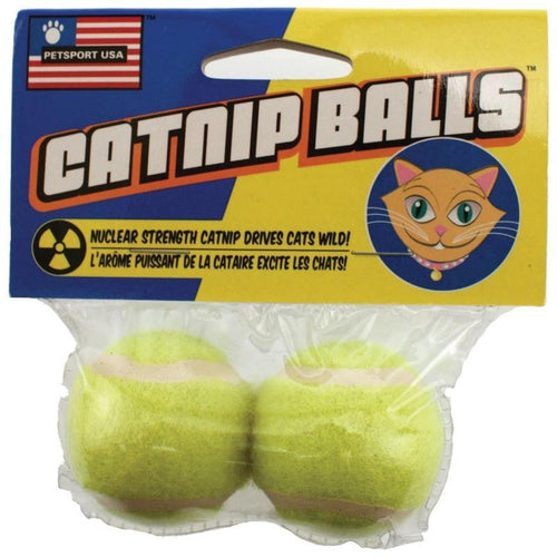 PETSPORT CATNIP BALLS (2 PK, YELLOW)