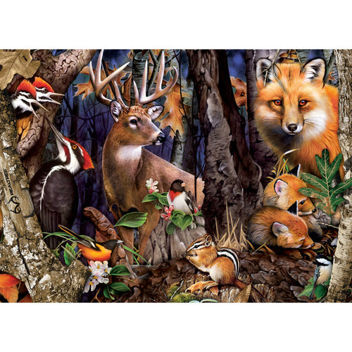 Masterpieces Realtree Forest Gathering 1000 Piece Puzzle (Puzzle Game, 19.25 x 26.75)